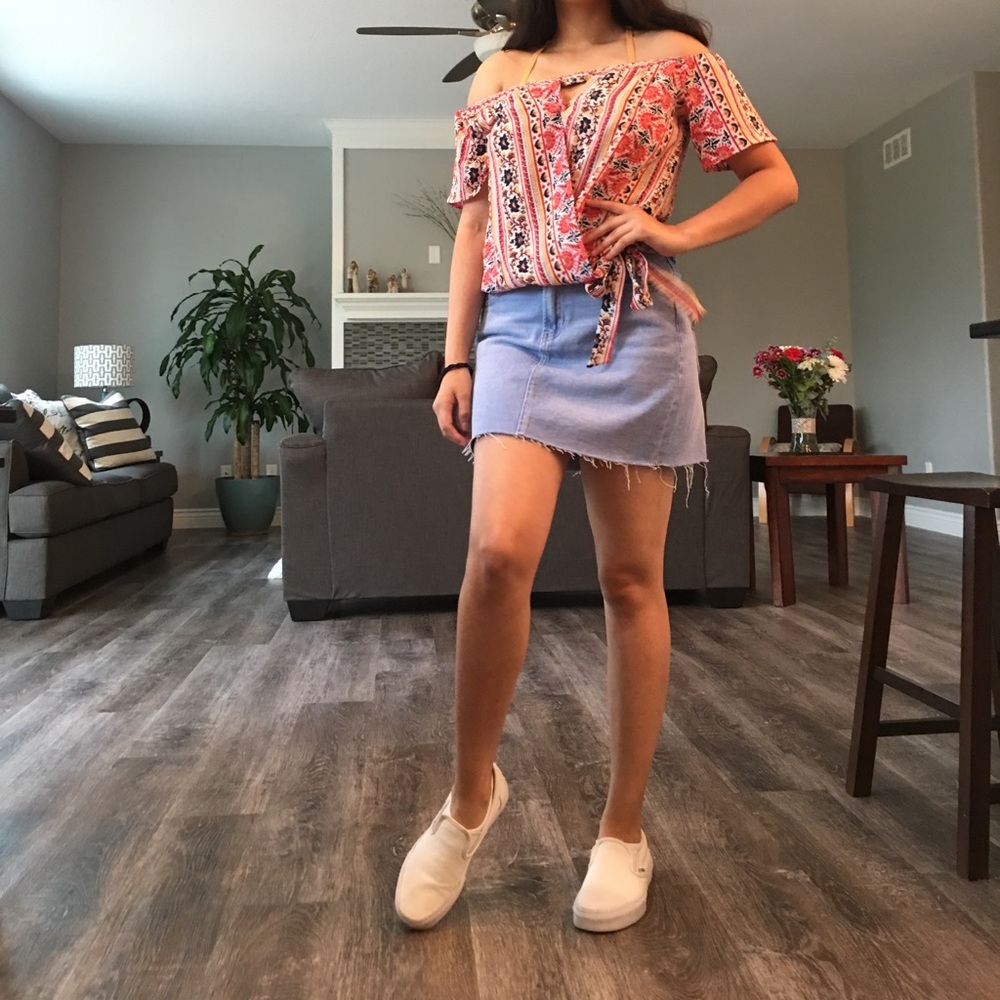 Denim skirt